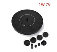 Kit de pompe à eau solaire bricolage avec 9 à 6 buses,bain d'oiseaux solaire,fontaine pour jardin extérieur,piscine,62,5-1W - Type 1W 7V 13cm #B