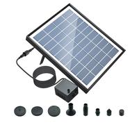 Kit de pompe à eau solaire de 6,5 W kit de panneau solaire avec 8 buses de poupe à eau solaire sans brosse