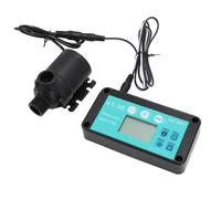 Kit de Pompe à Eau Solaire, Pompe à Eau à Débit Réglable 12 V 800 L/H pour la Circulation de Piscine D'irrigation Rurale 100-240 V (sans Panneau Solaire) (Prise UE)