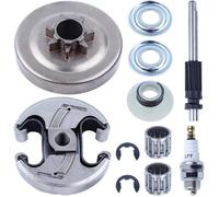 Kit de pompe à huile à tambour d'embrayage pour Husqvarna 340 345 350 Pièces de tronçonneuse avec 325 ""7T Embrayage à tambour à