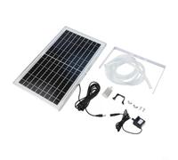 Kit de pompe à panneau solaire 10 W 9 V Système de circulation d'eau extérieur pour aquariums bassins avec support Débit 240 l/h