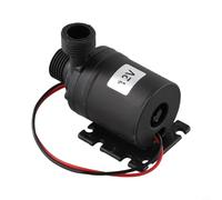 Kit de pompe de circulation efficace CC 12 V 24 V à énergie solaire pour eau chaude avec moteur sans balais à faible bruit et connexions filetées compatible avec NPT et (12 V)