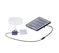 Kit de pompe de fontaine 12 V avec réservoir solaire de 6 W/10 W et panneau de 2 m pour bassin solaire à poissons Tube Aquarium Jardin Circulation de l'eau Plus (6 W sans interrupteur)