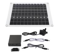 Kit de pompe de fontaine solaire 20W, eau Submersible à faible bruit, 12V, alimentée par panneau, pour bain d'oiseaux, étang à poissons, jardin hydroponique