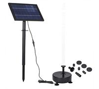 Kit de pompe fontaine à énergie solaire avec panneau réglable d eau pour bain oiseau aquarium petit étang patio pelouse et piscine