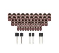 Kit de ponçage à tambour 51/66 pièces avec mandrins à tige de 3,175 mm pour outils abrasif