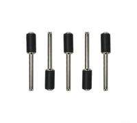 Kit de ponçage à tambour et mandrin en caoutchouc, lot de 5 pièces avec tige de 3,17 mm, pour outils rotatifs, ponçage et façonnage, bois dur/tendre, fibre de verre, utilisation professionnelle et