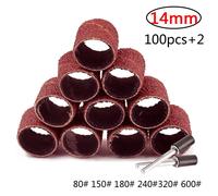 Kit De Ponçage De Tambour De Papier De Verre Bandes De Ponçage Avec 2 Mandrin Pour Dremel Accessoires Outil Rotatif Foret À Ongles Outil Abrasif