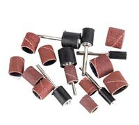 Kit de ponçage for tambour, 100 pièces, bandes 1/2, 3/8, 1/4 pouce, grain 80#-600#, papier verre, accessoires for perceuse à ongles, tige 2,35 mm et 3 wanglan(With 3mm shank,320_6MM 102PCS)