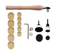 Kit de ponçage pour bol - Outils de tour à bois avec crochets - Disques de ponçage de 2,5 cm - Plaques de support de 5,1 cm - Interfaces en mousse