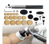 Kit de ponceuse à bol pour tour à bois - Bloc de ponçage de 1/2/3" de diamètre avec 75 pièces de grains 60/80/120/220/320, alliage d'aluminium double roulement H