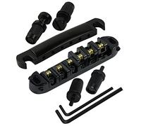 Kit de pont de remplacement pour guitares à chevalet de selle pratique, selle à roulettes avec goujons, installation facile pour cordier à roulettes Les-Paul avec kit de remplacement de guitare à