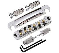 Kit de pont de remplacement pour guitares à chevalet de selle pratique, selle à roulettes avec goujons, installation facile pour cordier à roulettes Les-Paul avec kit de remplacement de guitare à