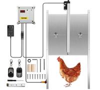 Kit de porte automatique de poulailler - VEVOR - Porte automatique pour poulailler 60×30cm - Minuterie Capteur Lumière