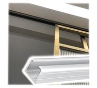 Kit de porte coulissante avec roulettes robustes et rail pour placard intérieur, armoire de cuisine, portes de poche en verre et portails, montage au plafond ou au mur