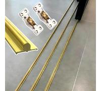 Kit de porte coulissante, rail de sol en laiton ultra fin, sans perçage, roulement par le bas, lisse, silencieux, 2,9 m, pour porte de grange