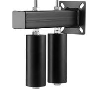 Kit de porte coulissante VEVOR 260 x 257 x 102 mm, kit de matériel de roulement avec support en T, galets de porte coulissante à réglage universel, galet de guidage noir robuste pour portes coulissant