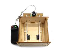 Kit de Porte d'ascenseur de Bricolage, Jouet éducatif de Porte en Bois de la Science Bricolage Le Jouet d'Assemblée de Maison d'enfants