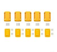 Kit de porte-outils, pour batterie Dewalt/20 V 60 V et perceuse, support mural jaune avec vis RIS-MD-01 et DW-02, organisateur de rangement (5 ensembles)