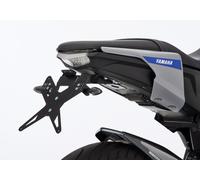 Kit de porte-plaques PROTECH comprenant le réflecteur et la plaque légère acier inoxydable/aluminium enduit de poudre noir, noir