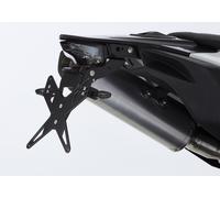 Kit de porte-plaques PROTECH comprenant le réflecteur et la plaque légère acier inoxydable/aluminium enduit de poudre noir, noir