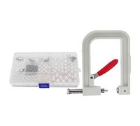 Kit de pose de perles, outil manuel de pressage pour la décoration artisanale DIY, comprenant des accessoires de boutons à rivets et plusieurs tailles de perles pour vêtements et