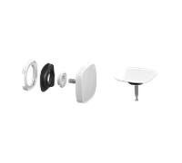 Kit de pose Kaldewei Square Twist Plus KA 4119 Fine 687772850001 blanc alpin, pour kits de base avec fonction de remplissage