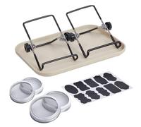 Kit de Pot de Germination - Ensemble de Germination avec Support et Plateau | Kit de Culture de pour débutants, Couvercle et Support en Acier Inoxydable pour germes d'intérieur, kit de