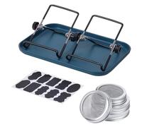 Kit de Pot de Germination, Ensemble de Pots hydroponiques pour Usage Domestique, Support et Plateau pour kit de Pot de Germination en Acier Inoxydable, germinateur de d'intérieur pour Pri