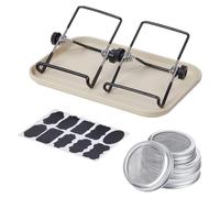 Kit de Pot de Germination, Ensemble de Pots hydroponiques pour Usage Domestique, Support et Plateau pour kit de Pot de Germination en Acier Inoxydable, germinateur de d'intérieur pour Pri