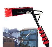 Kit de poteau d'alimentation en eau de 12 m pour nettoyage de fenêtres en plein air, brosse de nettoyage télescopique avec rondelle pulvérisateur, système de nettoyage du panneau solaire, extension de