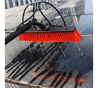 Kit de poteaux d'alimentation en eau - Poteau de nettoyage de fenêtre réglable de 3,7 m à 11,9 m avec tête de brosse rotative à 180° pour équipement de lavage de verre et de panneau solaire