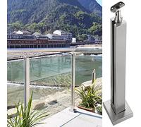 Kit de poteaux de garde-corps en acier inoxydable - Système de balustrade durable en acier inoxydable 304 pour une utilisation intérieure/extérieure, hauteur réglable de 63,5 à 150 cm, éléga