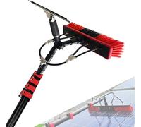 Kit de poteaux professionnels alimentés en eau pour le nettoyage des panneaux solaires et des fenêtres - Brosse télescopique et raclette, équipement de lavage électrique et système de pulvérisation