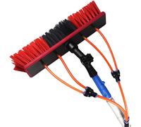 Kit de poteaux télescopiques à eau de 3,7 m - Poteau de nettoyage de fenêtre léger pour panneaux solaires à grande portée et usage domestique professionnel - Solution de nettoyage d'extension ultime