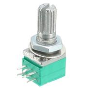 Kit de potentiomètres d'étanchéité for amplificateur d'arbre Audio RK097 RK097N B1K 5K 10K 20K 50K 100K 500K 15mm 3 broches, 10 pièces(100K Ohm)