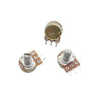 Kit de potentiomètres linéaires WH148, 15mm, 3 broches, avec écrous et rondelles, 1K 2K 5K 10K 20K 50K 100K 250K 1M, 10 pièces(20K Ohm)