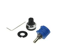 Kit de potentiomètres multitours 3590S, 1 ensemble de résistances réglables à 10 anneaux + bouton rotatif et cadran de comptage(2K Ohm)