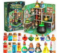 Kit de Potions Magique Maison de Fée - 20 Potions avec Poussière de Gemmes, Jouet Créatif Cadeau pour Enfants 6+ Ans Noël & Anniversaire