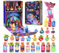 Kit de Potions Magiques pour Enfants, Potion Mystère Vintage, 22 Flacons | 22 éléments magiques+9 recettes, Apprendre la chimie et les mélanges en s'amusant, Stimule l'imagination des enfants de 6+ans