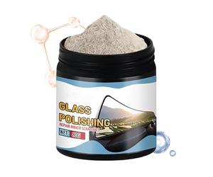 Kit de poudre de polissage pour verre à l'oxyde de cérium | Nano Composé De Réparation 80g Avec Éponge Pare-Brise Scratch Remover Clarté Restauration Agent De Polissage Pour Auto Fenêtre Phare Lentill