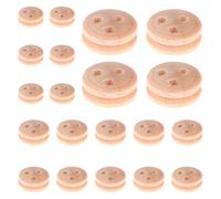 Kit de poulie de bateau en bois | Roues en bois réutilisables, 20 blocs en bois, accessoires de modèle de bateau à voile portable pour homme et femme