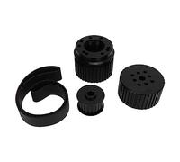 Kit de poulie de courroie de remplacement pour moteur Chevy 283 305 307 327 350 400, petit bloc compatible avec pompe à eau longue, arbre central de 5/8 pouces