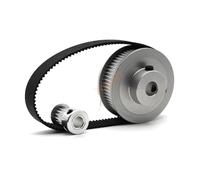Kit de poulie de distribution GT2, 40 dents, rapport de réduction 20 1:2, largeur 10mm, roue de tension synchrone 2GT-20T B6mm, 1 pièce(2GT-40T B12mm,Belt 180mm)
