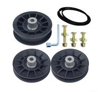 Kit de poulie de renvoi de rechange 532194327 VGroove et poulies plates pour tracteurs de pelouse, guide d'installation facile à faire soi-même