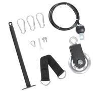 Kit de Poulie D'entraînement Physique en Acier pour Triceps | Configuration Portable, Gain de Place, Capacité de Charge, Corde Robuste et Pince de Fixation