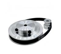 Kit de poulie GT2 80T 16 dents, réduction 5:1, pièces d'imprimante 3D, alésage 3 à 12 mm, largeur 10 mm, roue synchrone 2M, distribution 2GT(2GT-400-10mm,16T3-80T12)