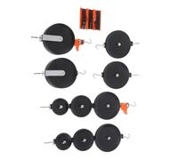 Kit de Poulies pour Étudiants, Expériences de Physique, Noir | Outils de Laboratoire en Plastique et Fer, Activités Scolaires et Essais à Domicile, Compact et Portable
