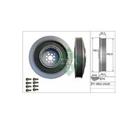 Kit de poulies, vilebrequin INA 544 0102 20
