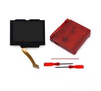 Kit De Pour Écran Lcd Regional V5 Ips Gba Sp,Rétro-4.2,Pour Game Boy Advance Sp No Need,Coque En T Toxique - Type Clear Red